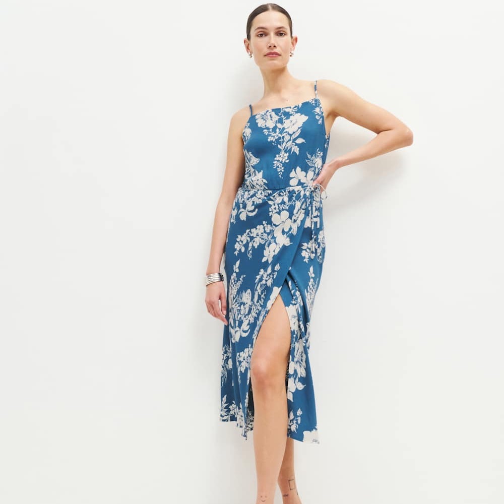 NWT Reformation Truett Dress - Cyanotype